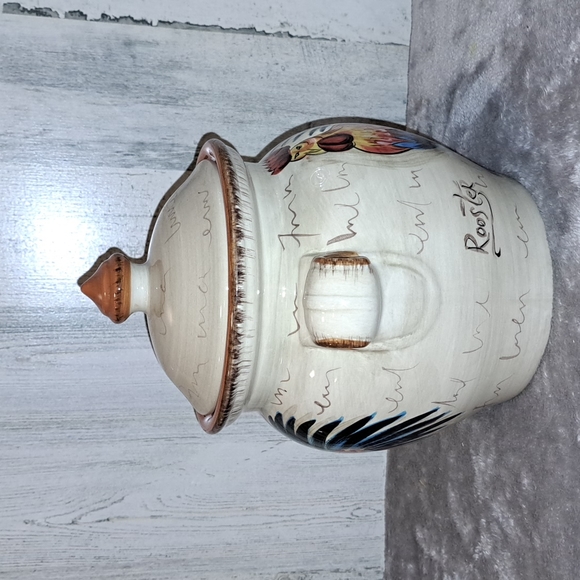 0113 Dario Farrucci Designs Rooster Canister - Picture 2 of 8